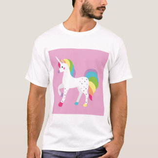 素晴らしいユニコーンのピンクのTシャツ Tシャツ