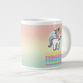 素晴らしいユニコーン ジャンボコーヒーマグカップ (正面右)