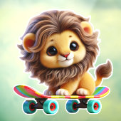 素晴らしいライオンオン転がア ウィンドウサイン (シート3)