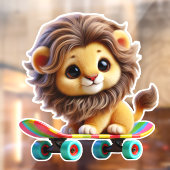 素晴らしいライオンオン転がア ウィンドウサイン (シート2)