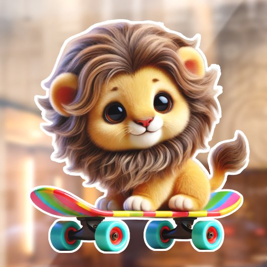 素晴らしいライオンオン転がア ウィンドウサイン (シート2)