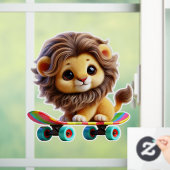 素晴らしいライオンオン転がア ウィンドウサイン (ホーム)