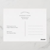 素晴らしいライフフォイルのバレンタインデーのはがき 箔シーズンポストカード (裏面)