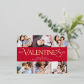 素晴らしいライフフォイルのバレンタインデーのはがき 箔シーズンポストカード (立ち正面)