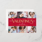 素晴らしいライフフォイルのバレンタインデーのはがき 箔シーズンポストカード (正面/裏面)