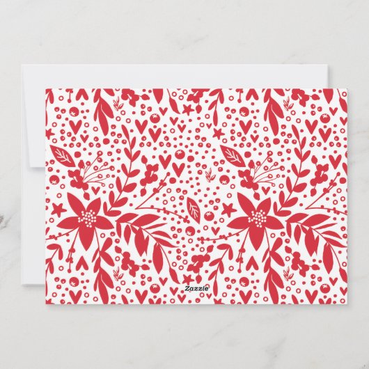 素晴らしいライフフォイルフェイクホリディフォトカード シーズンカード (裏面)