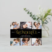 素晴らしいライフフォイルフォトホリデーポストカード 箔シーズンポストカード (立ち正面)