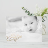 素晴らしいライフフォイル金ゴールドクリスマスフォト シーズンカード (スタンド正面)