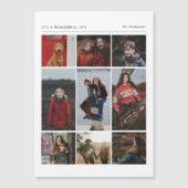 素晴らしいライフムライトフォトホリデーマグネットカード マグネット招待状 (正面)