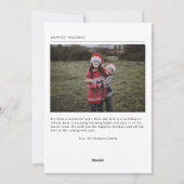 素晴らしいライフムライトホリディカード シーズンカード (裏面)