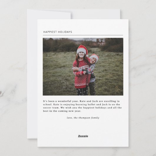 素晴らしいライフムライトホリディカード シーズンカード (裏面)