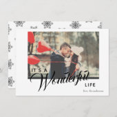 素晴らしいライフ・ホリデー・フォト・カードだ ノートカード (正面/裏面)