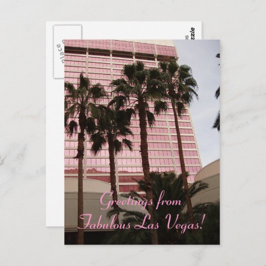 素晴らしいラスベガスからこんにちは！ ポストカード (正面/裏面)