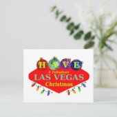 素晴らしいラスベガスのクリスマスポストカードを持っている シーズンポストカード (スタンド正面)