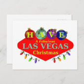 素晴らしいラスベガスのクリスマスポストカードを持っている シーズンポストカード (正面/裏面)