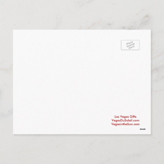 素晴らしいラスベガスのクリスマスポストカードを持っている シーズンポストカード (裏面)