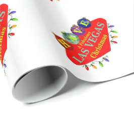 素晴らしいラスベガスのクリスマスラッピング紙を持つ ラッピングペーパー