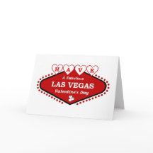 素晴らしいラスベガスのバレンタインデーのカードを持っている