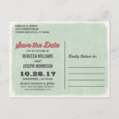 素晴らしいラスベガスの日付を保存結婚する 案内ポストカード (裏面)