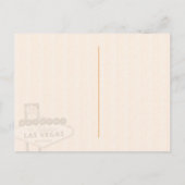 素晴らしいラスベガスの結婚式の日付を保存 案内ポストカード (裏面)