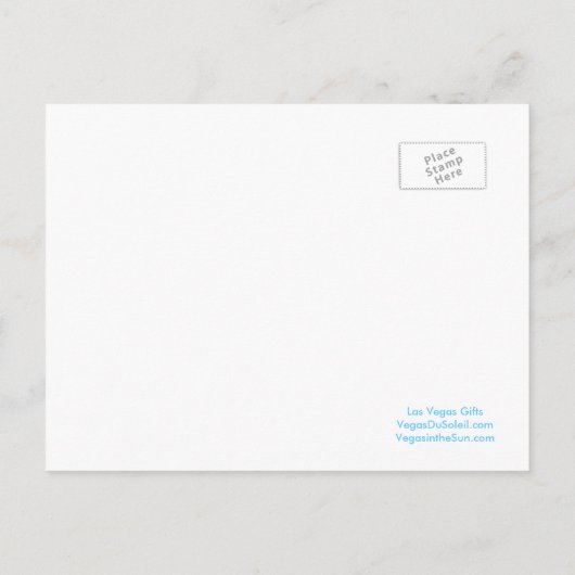 素晴らしいラスベガスはがきの日付を保存 案内ポストカード (裏面)