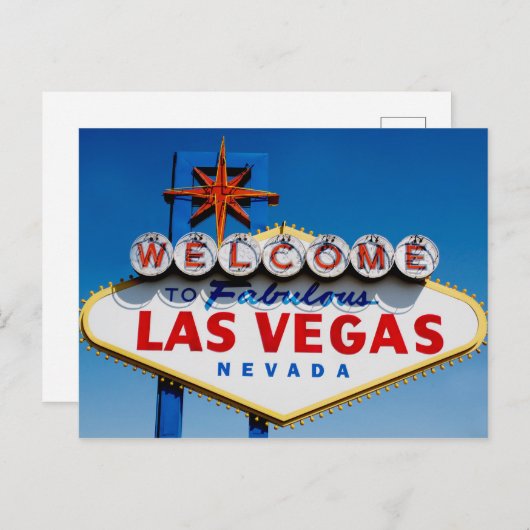 素晴らしいラスベガスへようこそ ポストカード (正面/裏面)