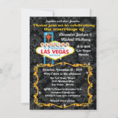 素晴らしいラスベガスダマスウェディング招待状 招待状 (正面)