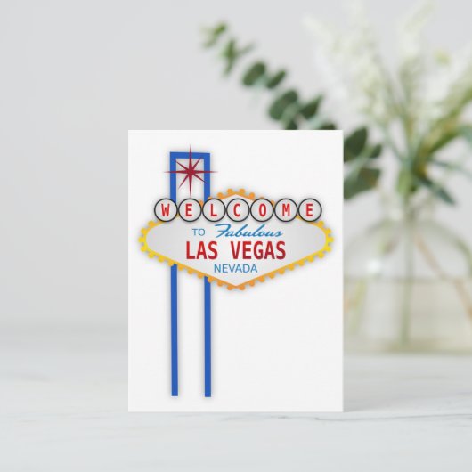 素晴らしいラスベガスネバダサインポストカードへようこそ ポストカード (スタンド正面)