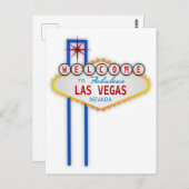 素晴らしいラスベガスネバダサインポストカードへようこそ ポストカード (正面/裏面)
