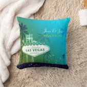 素晴らしいラスベガス結婚のカップル形見 クッション (ブランケット)