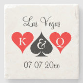 素晴らしいラスベガ結婚スの行き先案内 ストーンコースター (正面)
