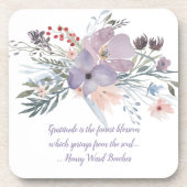 素晴らしいラベンダーの花 コースター (正面)