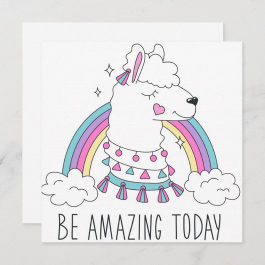 素晴らしいラマだ シーズンカード (正面/裏面)