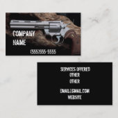 素晴らしいリボルバーfflのディーラーの名刺 名刺 (正面/裏面)