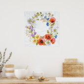 素晴らしいリース巨大プリント ポスター (キッチン)