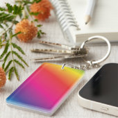 素晴らしいレインボー最高のスペクトルLGBTQキーチェーン キーホルダー (正面右)