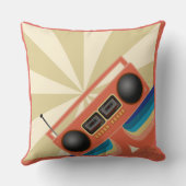 素晴らしいレトロボックスラジオ クッション (裏面)