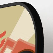 素晴らしいレトロボックスラジオ ピックルボールラケット (左詳細)