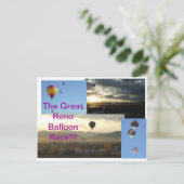 素晴らしいレノの気球の競争!!! ポストカード (スタンド正面)