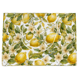 素晴らしいレモン抱き枕 ラージペーパーバッグ