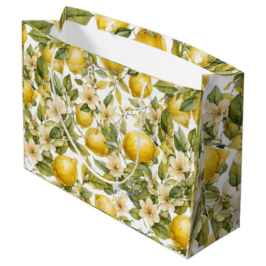 素晴らしいレモン抱き枕 ラージペーパーバッグ (裏面アングル)