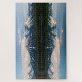 素晴らしいロッキー山脈の反射の風景 ジグソーパズル (縦)