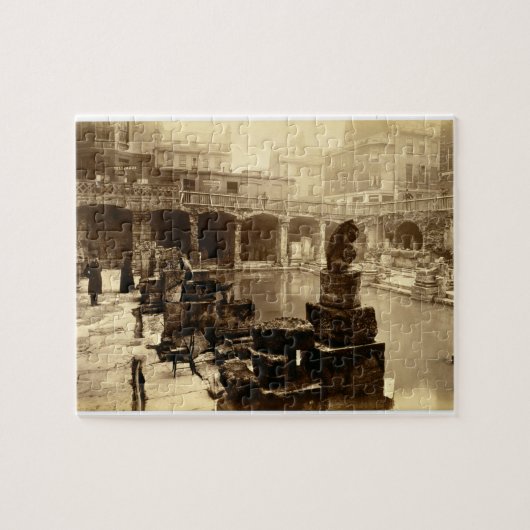素晴らしいローマのBath、Bath (b/wの写真) ジグソーパズル (横)
