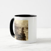 素晴らしいローマのBath、Bath (b/wの写真) マグカップ (正面左)