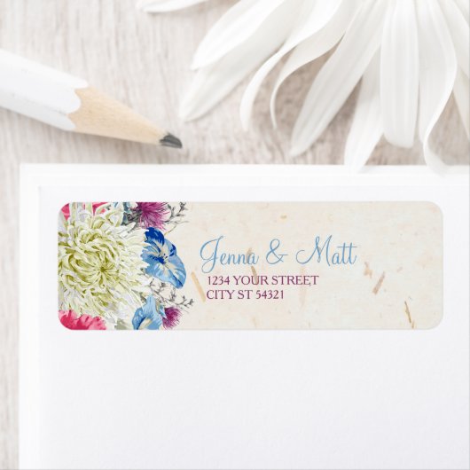 素晴らしいワイルドフラワーズ住所 シール (インサイチュ)