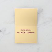 素晴らしいワウ誕生日キルトヴィンテージカード カード (内部)