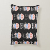 素晴らしいヴィンテージのシームレスなクラゲのパターン。B アクセントクッション (裏面(縦))