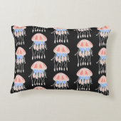 素晴らしいヴィンテージのシームレスなクラゲのパターン。B アクセントクッション (裏面)