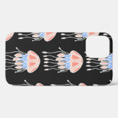 素晴らしいヴィンテージのシームレスなクラゲのパターン。B Case-Mate iPhoneケース (裏面 (横))