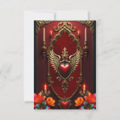 素晴らしいヴィンテージスタイルの精神。 出欠カード (裏面)